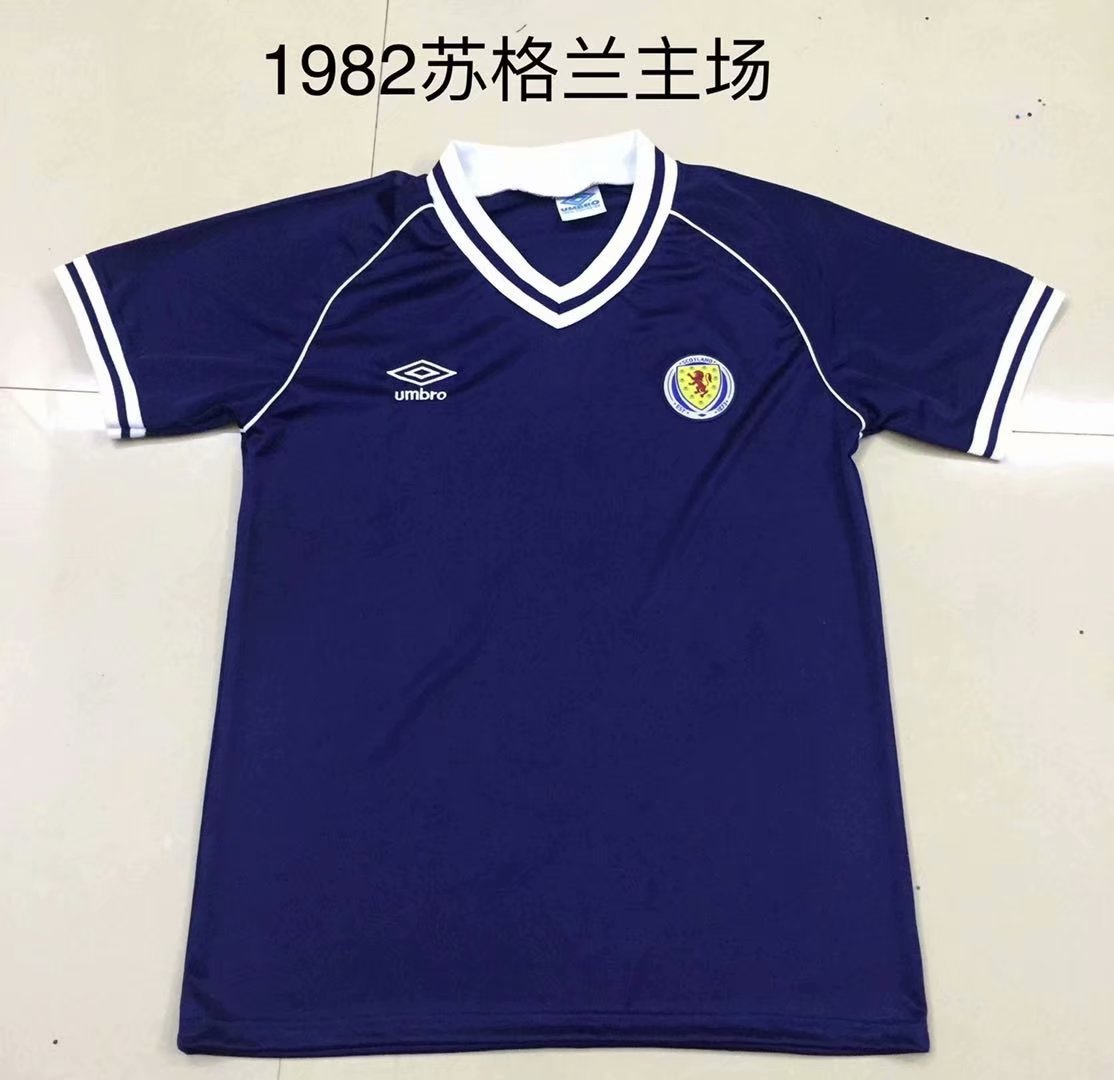 Retro Scotland 1982 Home Football Jersey
