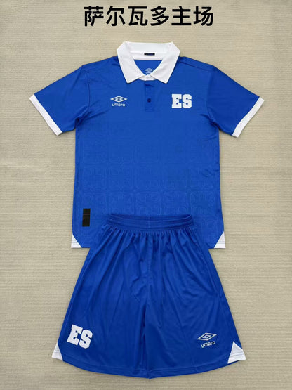 El Salvador 2025/2026 Kids Home Fan Version Football Jersey
