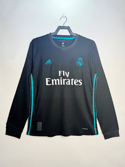 Retro Real Madrid 2017/2018 Long Sleeve Fan Version Football Jersey