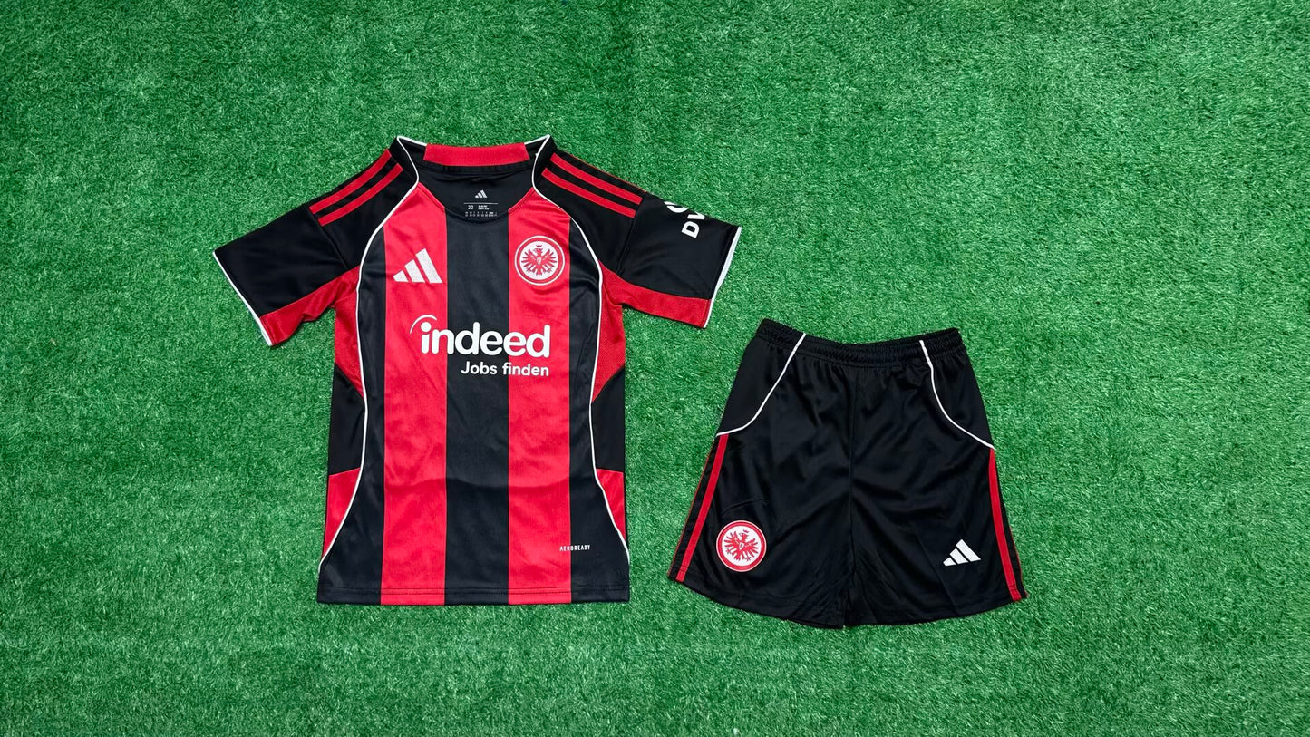 Frankfurt 2025/2026 Kids Home Fan Version Football Jersey