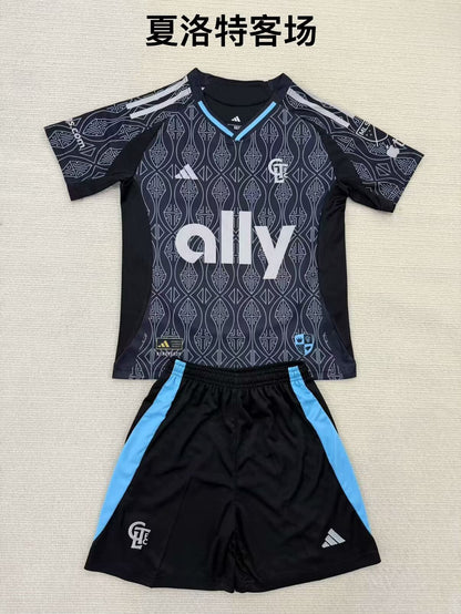 CHarlotte FC 2025/2026 Kids Away Fan Version Football Jersey