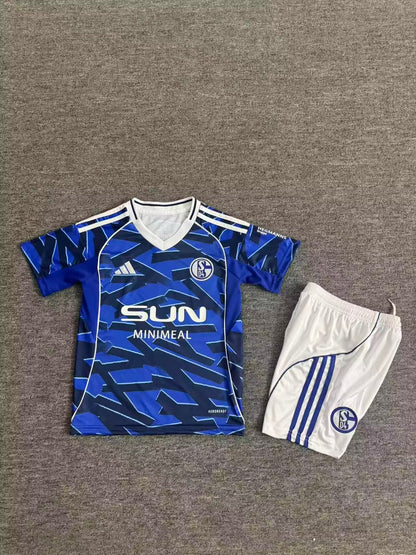 Schalke 04 2025/2026 Kids Home Fan Version Football Jersey