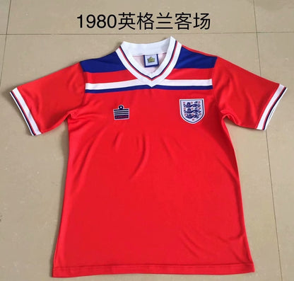 Retro England 1980 Away Football Jersey