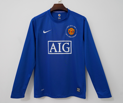 Retro Manchester united 2008/2009 Away Long Sleeve Football Jersey