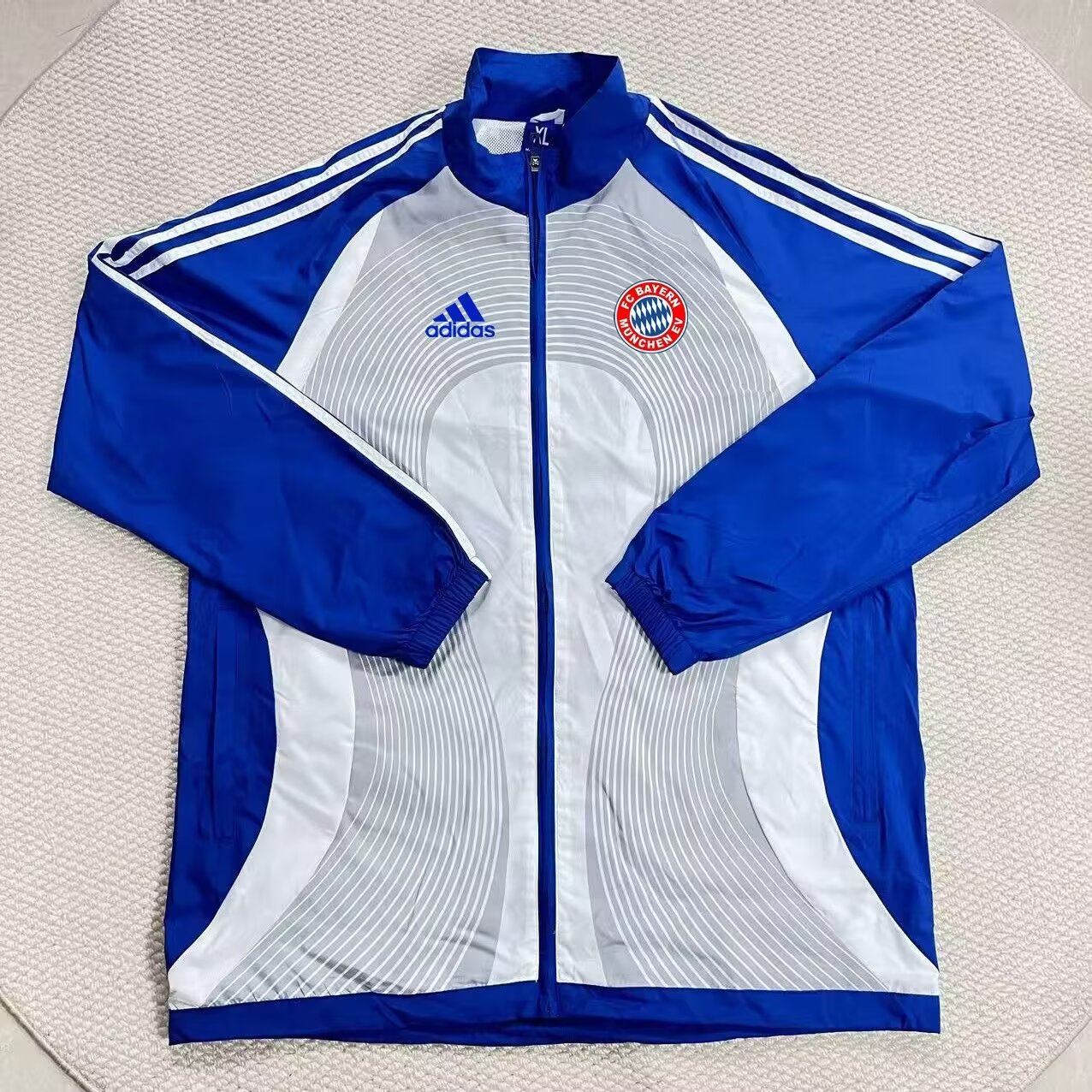 Bayern Munich Windbreaker Blue White Jersey 2026-2027