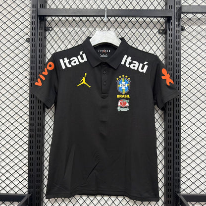 Brazil Polo Black Jersey 2026-2027