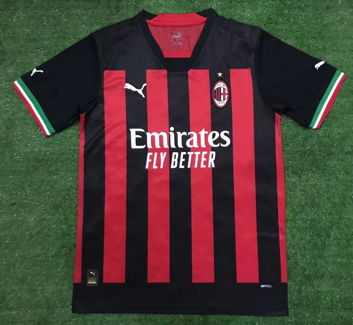 AC Milan 2022/2023 Home Fan Version Football Jersey
