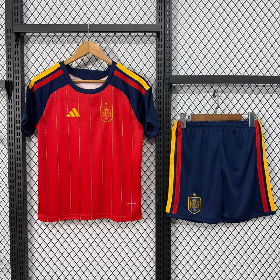 Spain 2026/2027 Kids Home Player Version Football Jersey
