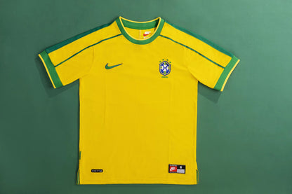 Retro Brazil 1998 Home Football Jersey