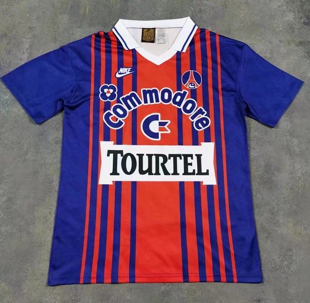 Retro PSG Paris 1993/1994 Home Fan Version Football Jersey