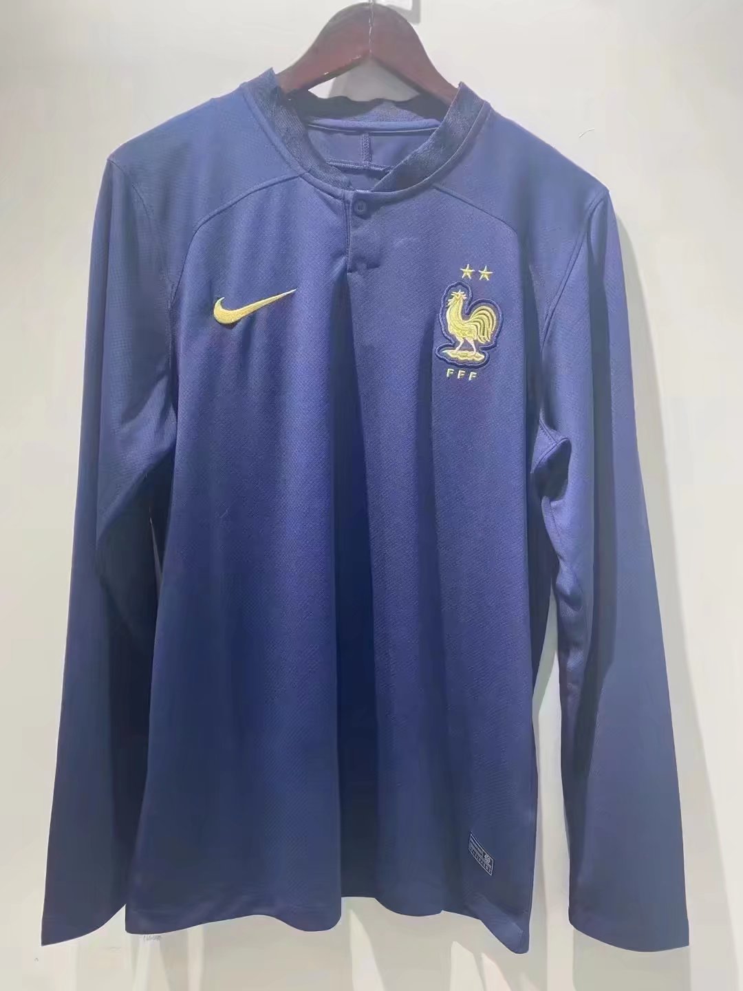 French 2022/2023 Home Long Sleeve Fan Version Football Jersey