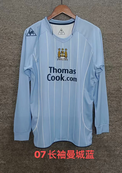 Retro Manchester city 2007/2008 Home Football Jersey