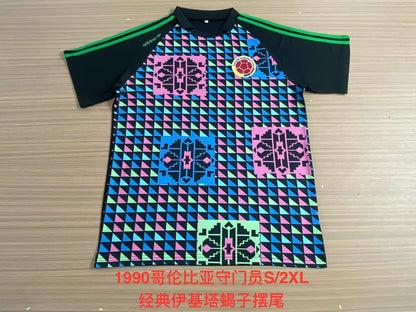 Retro Colombia 1990 Goalkeeper Football Jersey