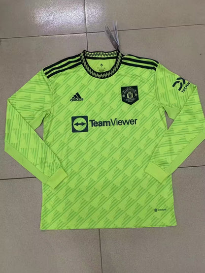 Manchester United 2022/2023 Away Long Sleeve Fan Version Football Jersey
