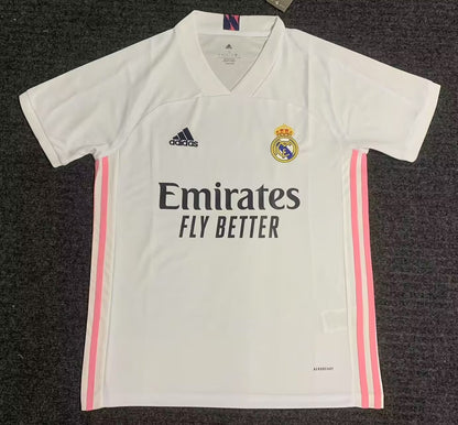 Retro Real Madrid 2020/2021 Home Fan Version Football Jersey
