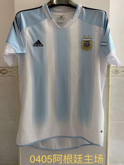 Retro Argentina 2004/2005 Home Football Jersey