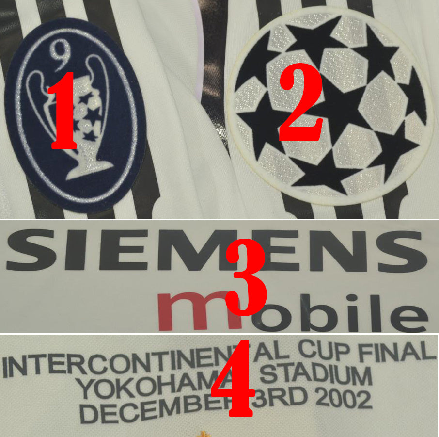 Retro Real Madrid 2003/2004 Kids Away Fan Version Football Jersey