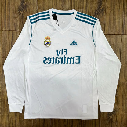 Retro Real Madrid 2017/2018 Home Player Version Football Jersey