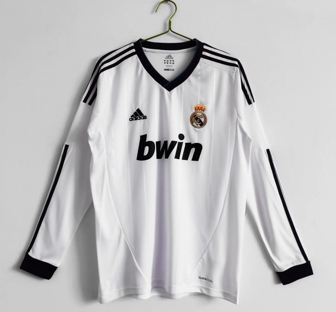 Retro Real Madrid 2012/2013 Home Long Sleeve Football Jersey