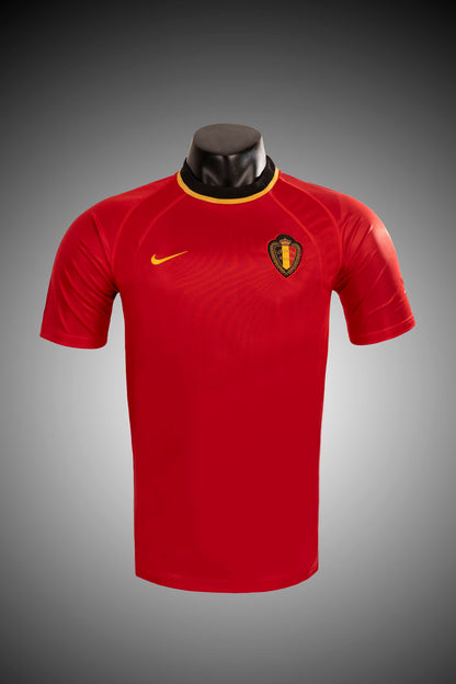 Retro Belgium 2000 Home Fan Version Football Jersey