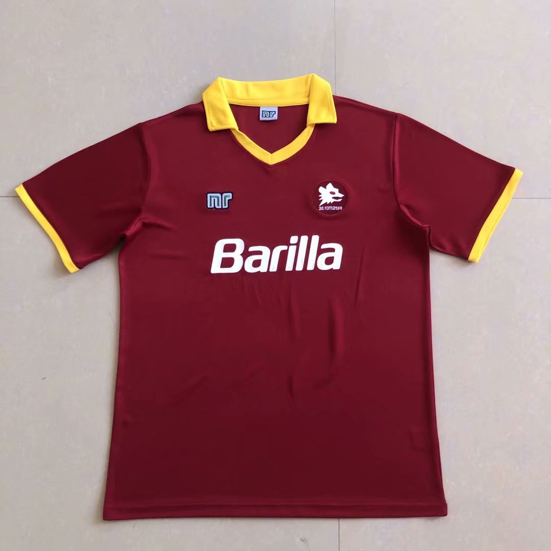 Retro Roman 1989/1990 Home Football Jersey