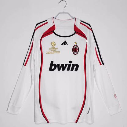 Retro AC Milan 2006 Away Long Sleeve Football Jersey