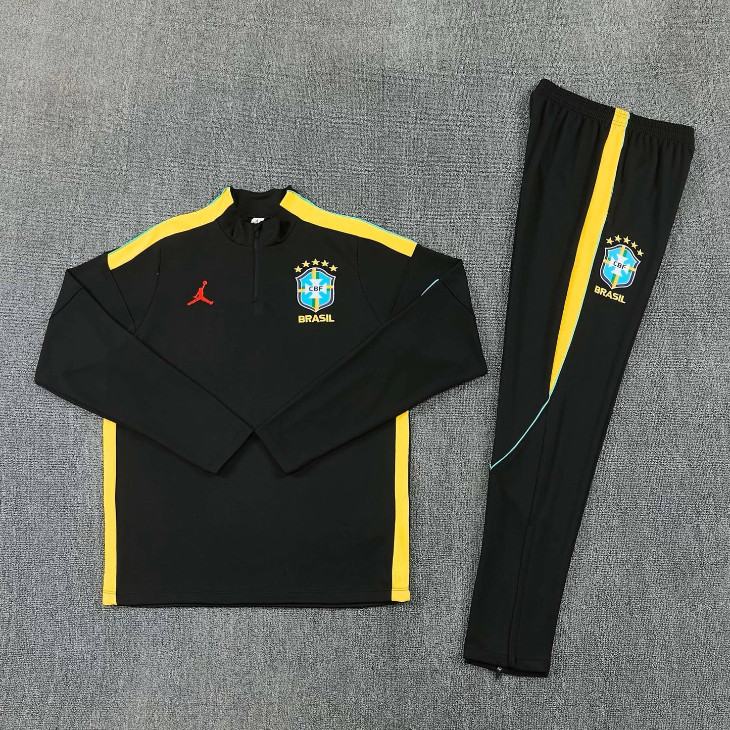 Brazil Training Tracksuit Black (Kids And Man 10-2XL) 2026-2027