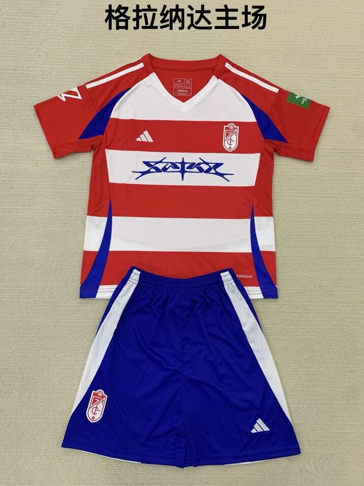 Spain-La Liga 2024/2025 Kids Home Fan Version Football Jersey