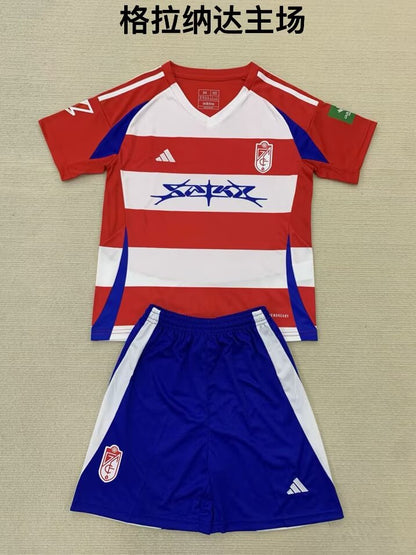 Spain-La Liga 2024/2025 Kids Home Fan Version Football Jersey