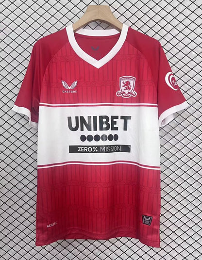 Middlesbrough 2025/2026 Home Fan Version Football Jersey