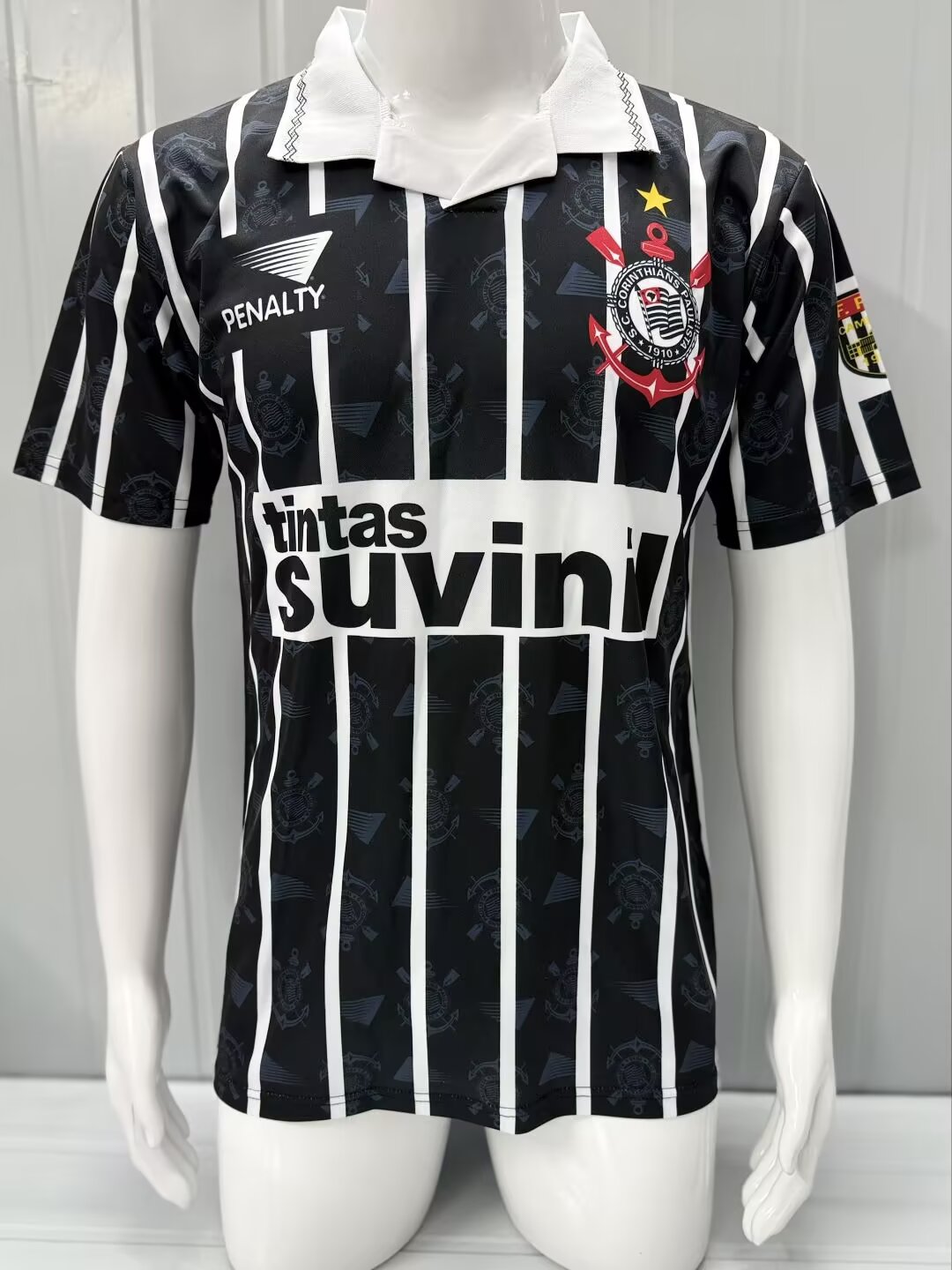 Retro Corinthians 1995 Away Fan Version Football Jersey