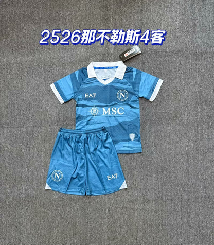 Napoli 2025/2026 Kids Away Fan Version Football Jersey