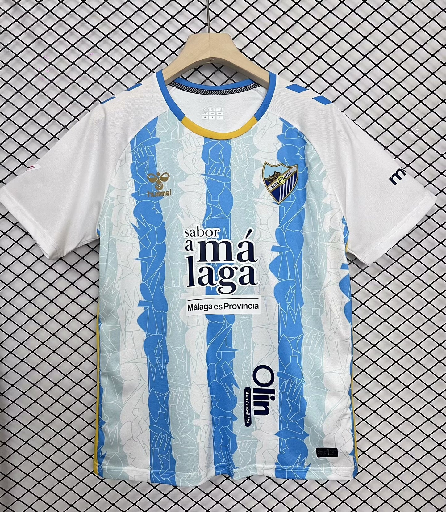 Málaga 2024/2025 Home Fan Version Football Jersey