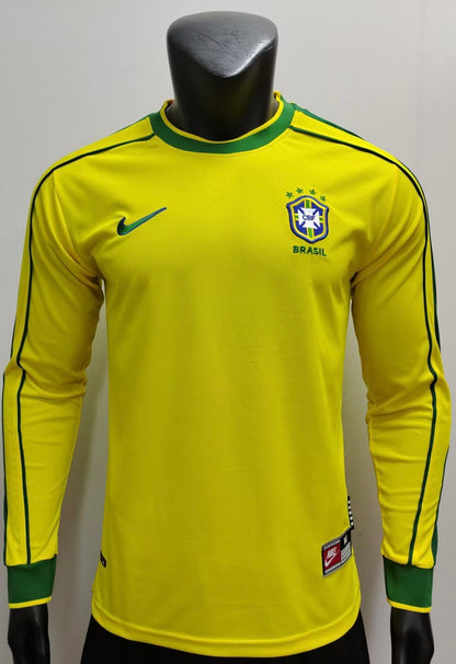 Retro Brazil 1998 Home Football Jersey