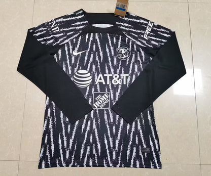 Club America 2022/2023 Goalkeeper Long Sleeve Fan Version Football Jersey