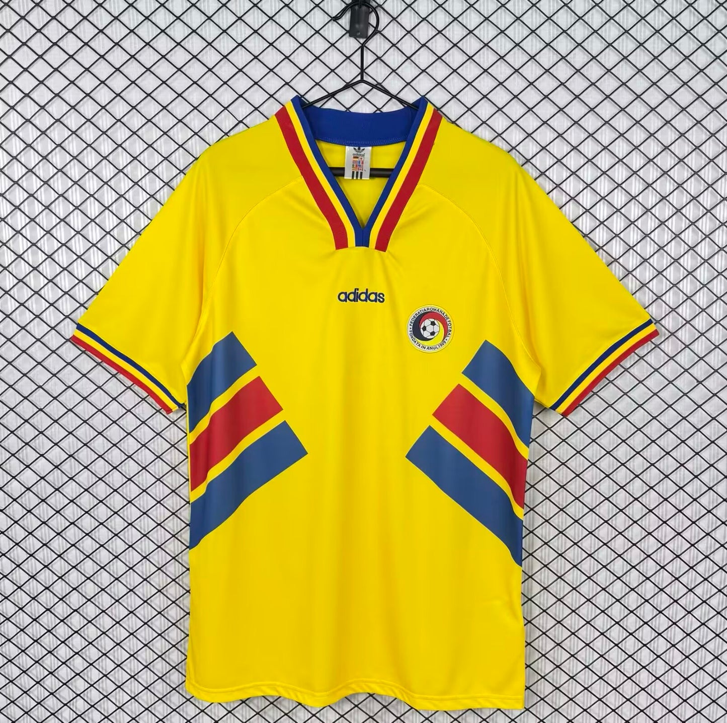 Retro Romania 1994 Home Football Jersey