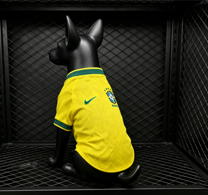 Brazil Home Dog pet Jersey 2026-2027