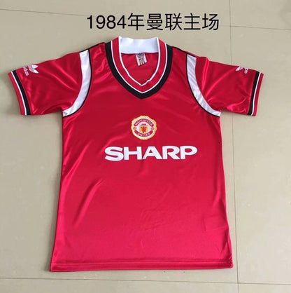 Retro Manchester united 1984 Home Football Jersey