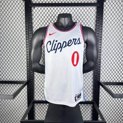 Los Angeles Clippers White #0 WESTBROOK NBA Season Jerseys 2025