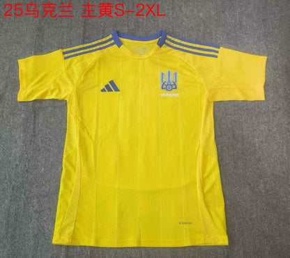 Ukraine 2024/2025 Home Fan Version Football Jersey