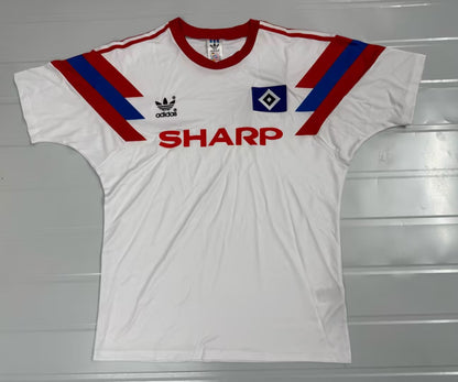 Retro Hamburger SV 1990/1991 Home Fan Version Football Jersey