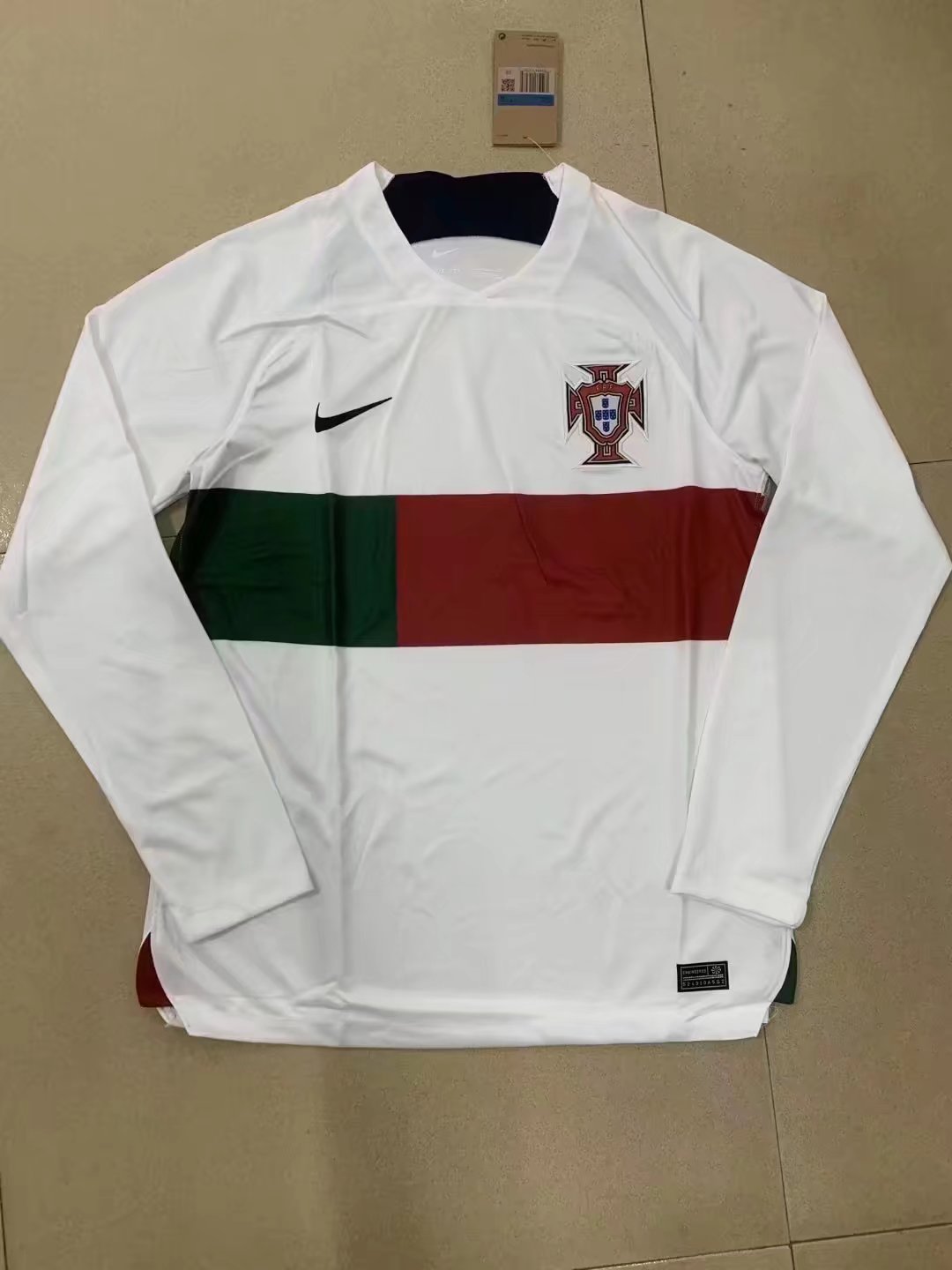 Portugal 2022/2023 Away Long Sleeve Fan Version Football Jersey