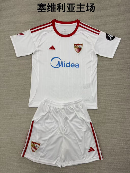 Sevilla FC 2025/2026 Kids Home Football Jersey