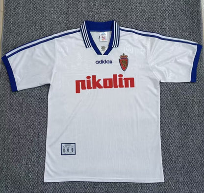 Retro Zaragoza 1997/1998 Home Fan Version Football Jersey