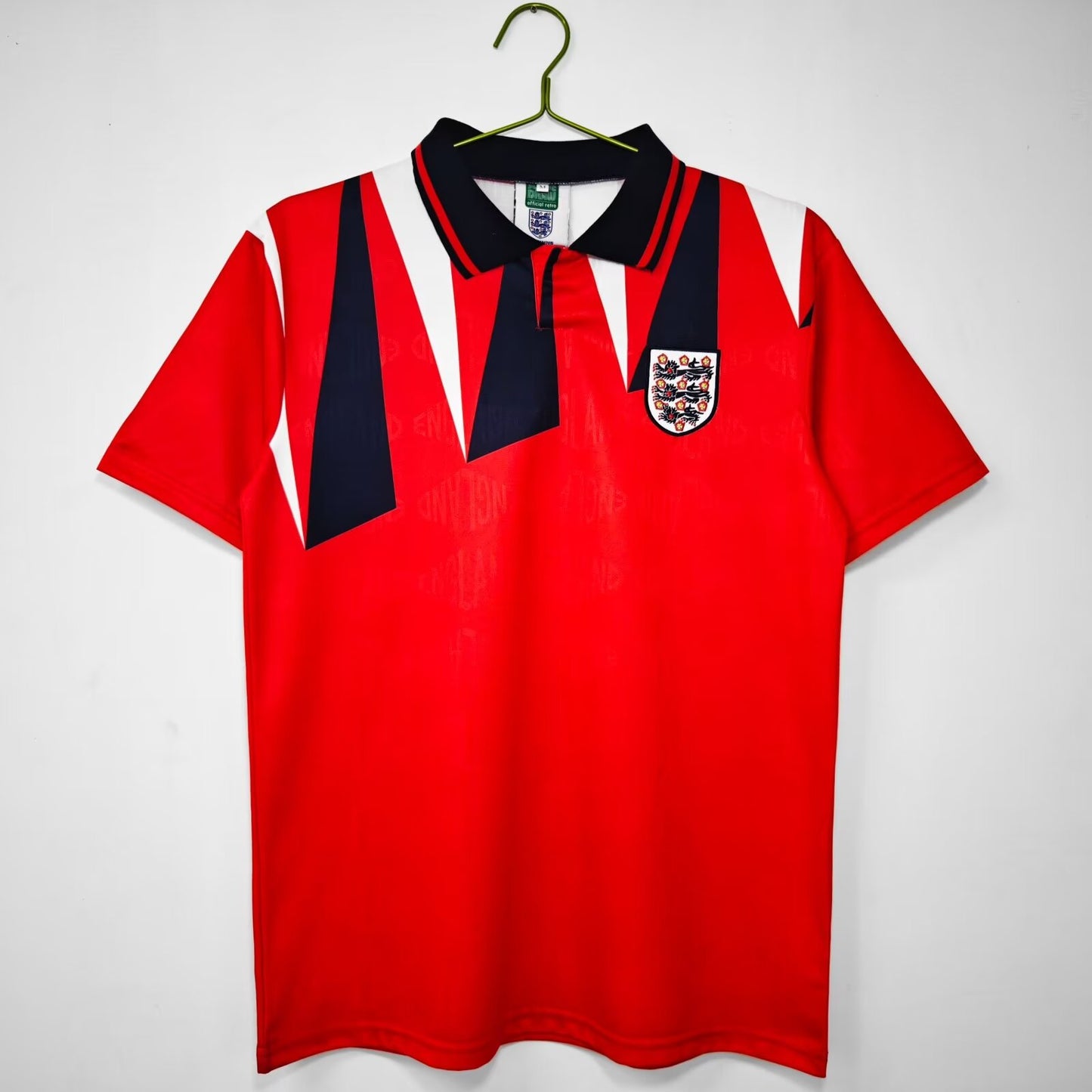 Retro England 1992 Away Fan Version Football Jersey