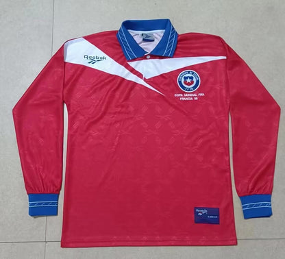 Retro Chile 1998 Home Fan Version Football Jersey