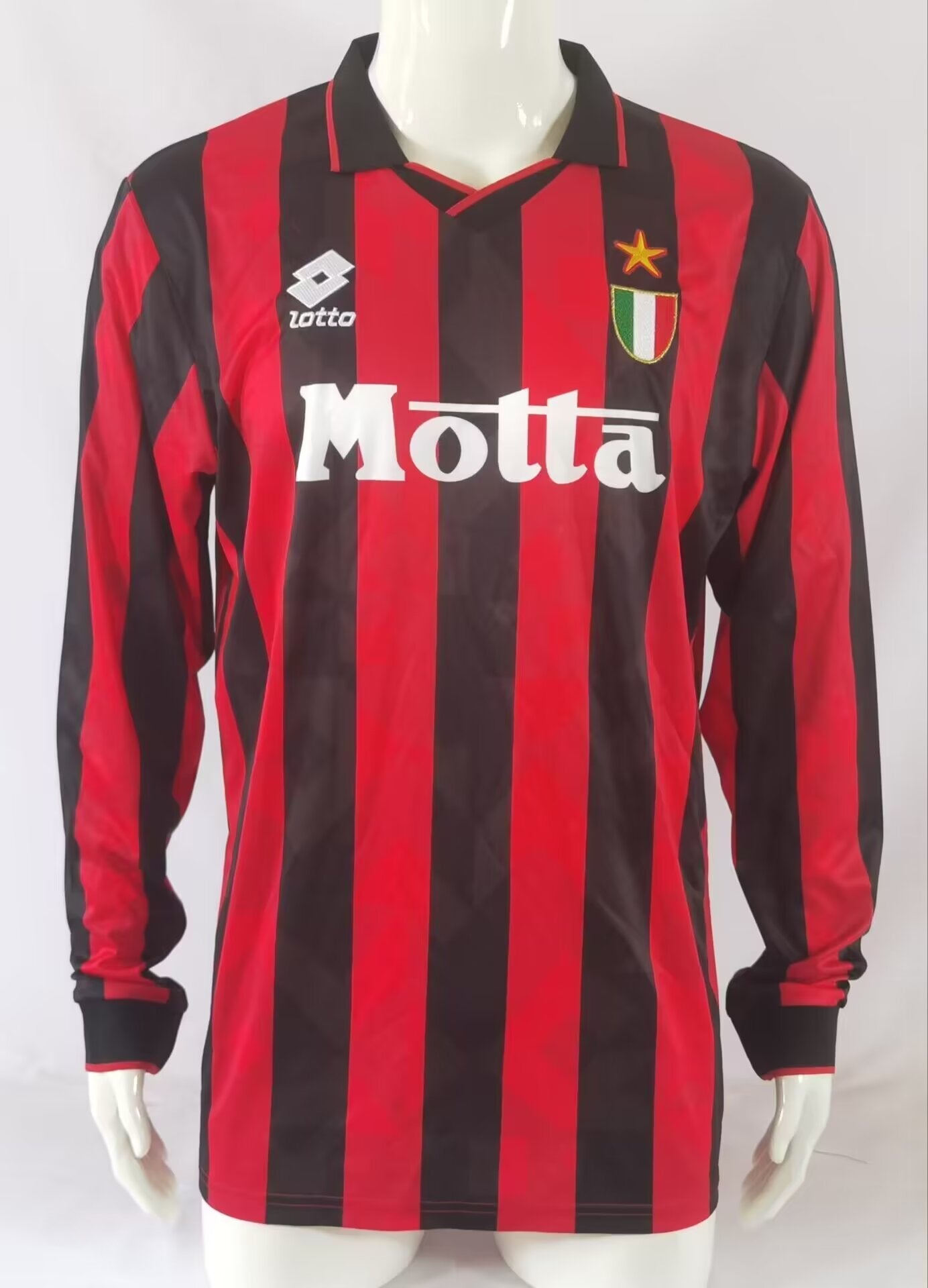 Retro AC Milan 1993/1994 Home Long Sleeve Football Jersey