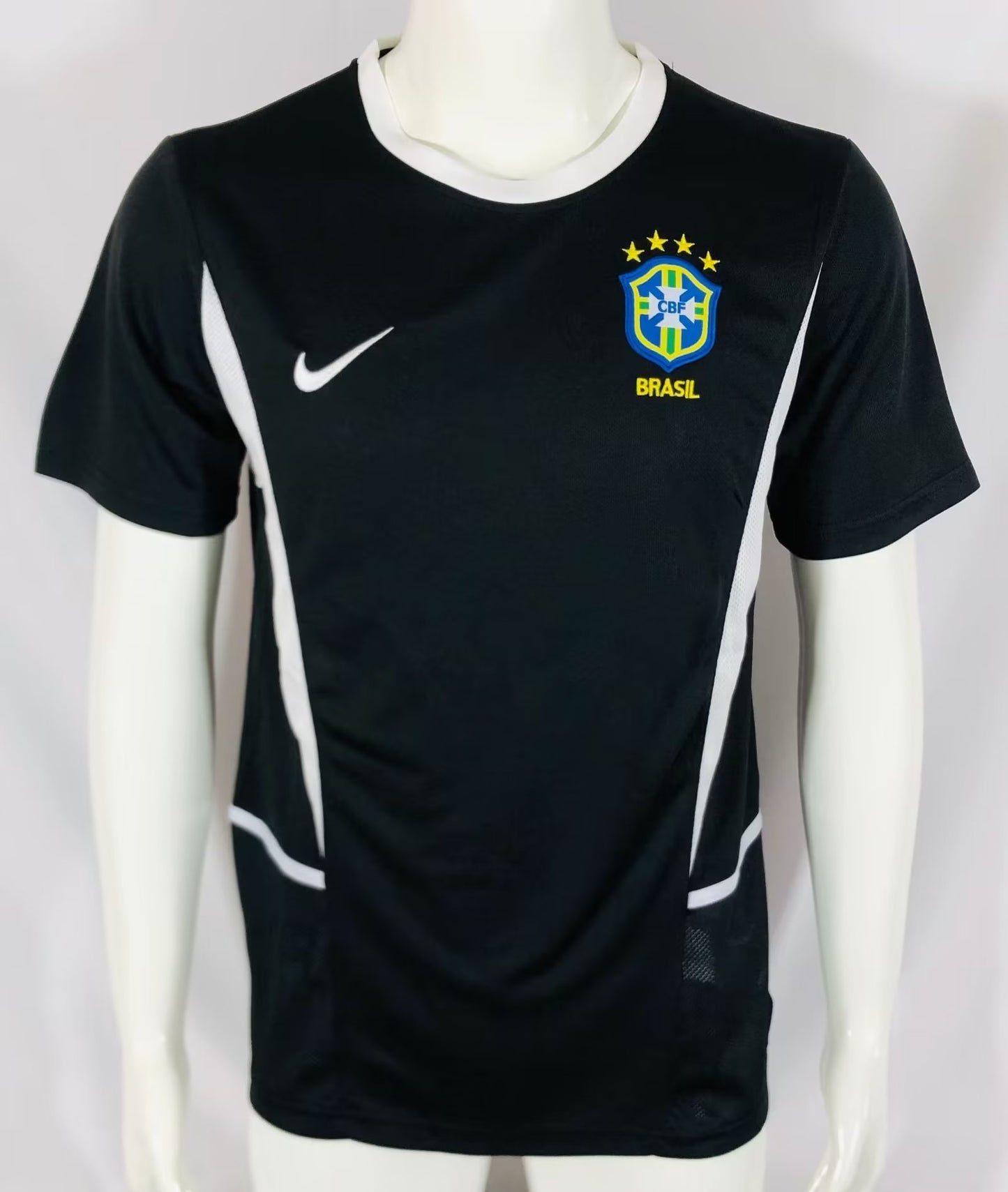Retro Brazil 2002 Goalkeeper Fan Version Football Jersey