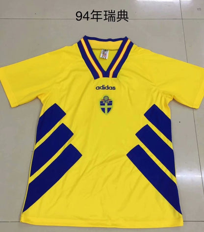 Retro Sweden 1994 Home Football Jersey