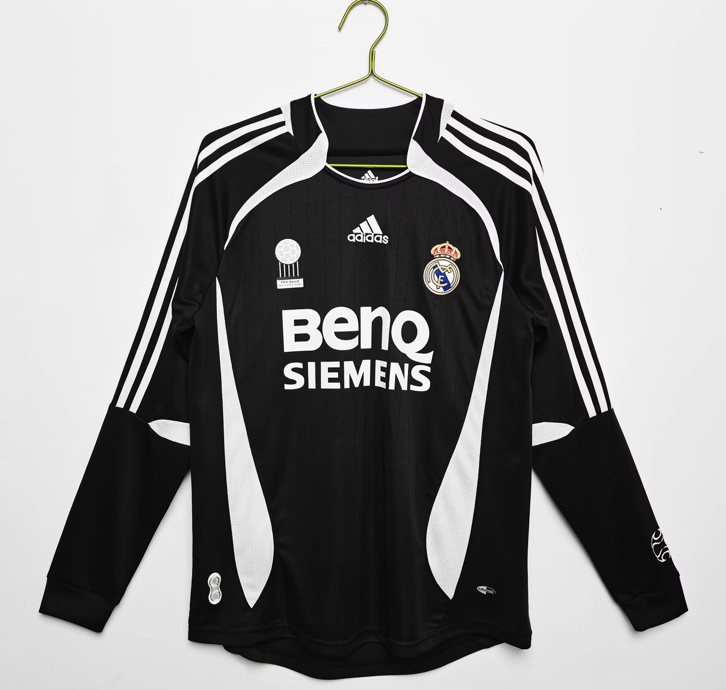 Retro real madrid 2006/2007 Away Long Sleeve Football Jersey